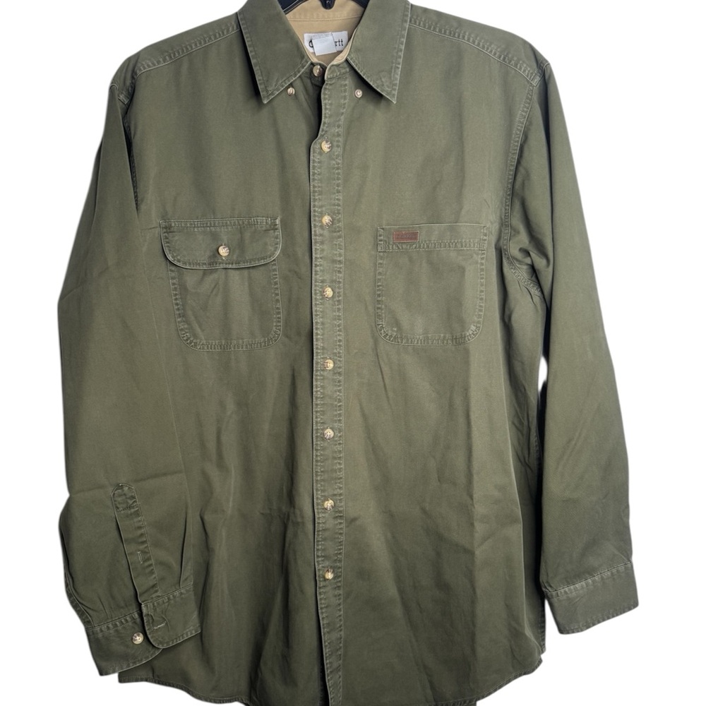 Carhartt Olive Button-Up Shirt